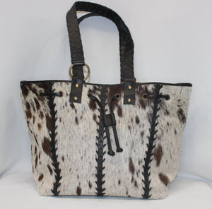 Black Cow Skin Handbag