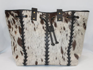 Black Cow Skin Handbag