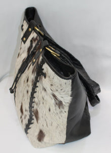 Black Cow Skin Handbag