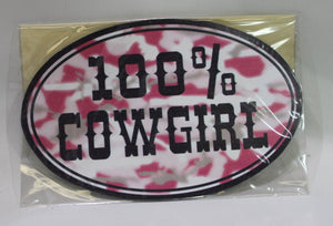 100% Cowgirl Magnet